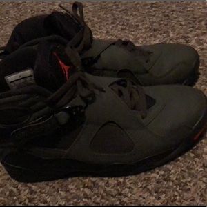 Jordan Shoes - Green/black/fire orange Jordan 8 Jordan Shoes - Green/black/fire orange Jordan 8